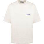 Camisetas de algodón de manga corta manga corta con cuello redondo con logo Balenciaga para hombre 