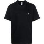 Camisetas negras de poliester de cuello redondo manga corta con cuello redondo con logo Nike ACG talla L para hombre 