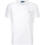 Camisetas blancas de algodón de cuello redondo manga corta con cuello redondo con logo Ralph Lauren Polo Ralph Lauren para hombre 