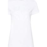Camisetas blancas de algodón de manga corta manga corta con cuello redondo con logo MAX MARA para mujer 