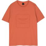 Camisetas naranja de algodón de cuello redondo manga corta con cuello redondo con logo Hackett Aston Martin para hombre 