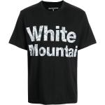 Camisetas negras de algodón de manga corta rebajadas manga corta con cuello redondo con logo White Mountaineering con motivo de flores talla M para hombre 