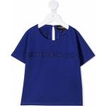 Camisetas azules de algodón de manga corta infantiles rebajadas con logo Armani Emporio Armani 4 años 