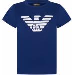 Camisetas azules de algodón de manga corta infantiles con logo Armani Emporio Armani 4 años 
