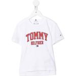 Camisetas blancas de algodón de manga corta infantiles rebajadas con logo Tommy Hilfiger Sport 6 años 