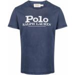 Camisetas estampada azules de algodón rebajadas manga corta con cuello redondo con logo Ralph Lauren Polo Ralph Lauren talla S para hombre 