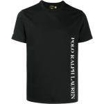 Camisetas estampada negras de poliester rebajadas manga corta con cuello redondo con logo Ralph Lauren Polo Ralph Lauren para hombre 