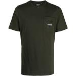 Camisetas verdes de algodón de manga corta manga corta con cuello redondo con logo BARBOUR talla XL para hombre 