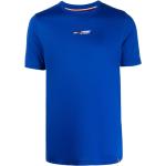Camisetas azules de poliester de manga corta rebajadas manga corta con cuello redondo con logo Tommy Hilfiger Sport para hombre 