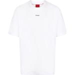 Camisetas blancas de algodón de manga corta manga corta con cuello redondo con logo HUGO BOSS HUGO talla S para hombre 