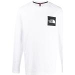 Camisetas estampada blancas de algodón manga larga con cuello redondo con logo The North Face talla XXL para hombre 