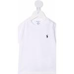 Camisetas blancas de algodón de manga corta infantiles con logo Ralph Lauren Lauren 3 años 