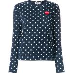 Camisetas multicolor de algodón de lunares  manga larga con cuello redondo con logo Comme des Garçons PLAY para mujer 