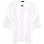 Camisetas blancas de algodón de manga corta manga corta con cuello redondo con logo Dolce & Gabbana para hombre 