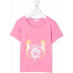 Camisetas rosas de poliester de manga corta infantiles rebajadas Billieblush 24 meses 