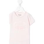 Camisetas rosas de algodón de manga corta infantiles rebajadas con logo KENZO Kids 3 años 
