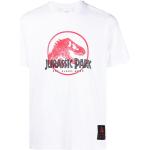 Camisetas blancas de algodón de manga corta rebajadas Jurassic Park manga corta con cuello redondo Neil Barrett para hombre 