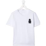 Camisetas blancas de poliester de algodón infantiles metálico Dolce & Gabbana 