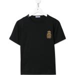 Camisetas negras de algodón de algodón infantiles Dolce & Gabbana 