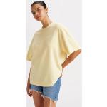 Camisetas estampada amarillas de algodón vintage LEVI´S talla XS para mujer 
