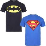 Camiseta de algodón con logo de héroe de DC Comics para hombre (Paquete de 2)