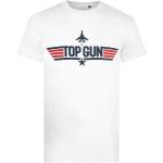 Camisetas blancas de algodón de manga corta Top Gun tallas grandes manga corta con cuello redondo con logo Top Gun talla 3XL para hombre 