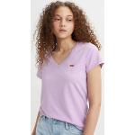 Camisetas lila de algodón de cuello redondo con cuello redondo informales LEVI´S talla XS para mujer 