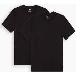 Camisetas negras de algodón de cuello redondo con cuello redondo de punto LEVI´S talla M para hombre 