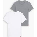 Camisetas grises de algodón de cuello redondo con cuello redondo de punto LEVI´S talla L para hombre 