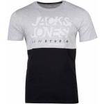 Camisetas negras de algodón de manga corta de verano manga corta Jack Jones para hombre 