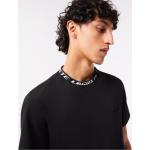 Camiseta de hombre Lacoste regular fit con detalle de la marca en el cuello Taille 8 - 3XL Negro