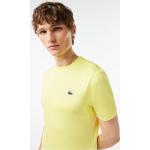 Camisetas deportivas amarillas fluorescentes de algodón tallas grandes de punto Lacoste talla 4XL para hombre 