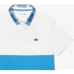 Camisetas deportivas blancas de algodón manga corta color block Lacoste talla L para hombre 