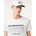 Camiseta de hombre Lacoste Tennis × Novak Djokovic regular fit Taille 2 - XS Blanco