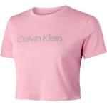 Camisetas rosas de manga corta manga corta Calvin Klein para mujer 