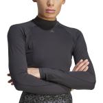 Camisetas negras de fitness rebajadas manga larga adidas talla S para mujer 