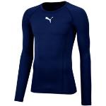 Camisetas deportivas azul marino manga larga Puma talla S para hombre 