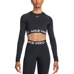 Camisetas negras de fitness manga larga Nike Pro talla L para mujer 