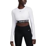 Camisetas blancas de fitness manga larga Nike Pro talla L para mujer 