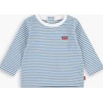 Camisetas azules de algodón de manga larga infantiles rebajadas con rayas LEVI´S 9 meses de materiales sostenibles 