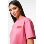 Camisetas rosas de algodón de algodón  tallas grandes de punto Lacoste talla XXL para mujer 