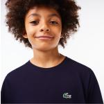 Camisetas azul marino de poliester de algodón infantiles cocodrilo Lacoste 8 años 