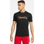Camisetas marrones de running Nike Dri-Fit talla L para hombre 