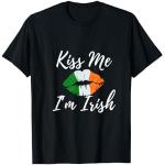 Camiseta del día de San Patricio para mujeres y hombres, Kiss Me I'm Irish Camiseta