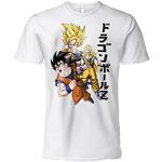 Camiseta DragonBall Goku Super Saiyan Oficial Blanco Niño Adulto Niño, Color blanco., M