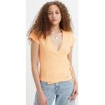 Camisetas naranja de algodón de algodón  rebajadas de punto LEVI´S para mujer 