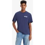 Camisetas estampada azules de algodón tallas grandes manga larga con logo LEVI´S talla XXL para hombre 