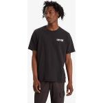 Camisetas estampada negras de algodón manga larga con logo LEVI´S talla XL para hombre 