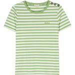 Camisetas verdes de algodón de manga corta manga corta con cuello redondo con logo BARBOUR talla XXL para mujer 