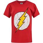 Camiseta Flash para niños Camiseta roja de superhéroe de Manga Corta con Logo